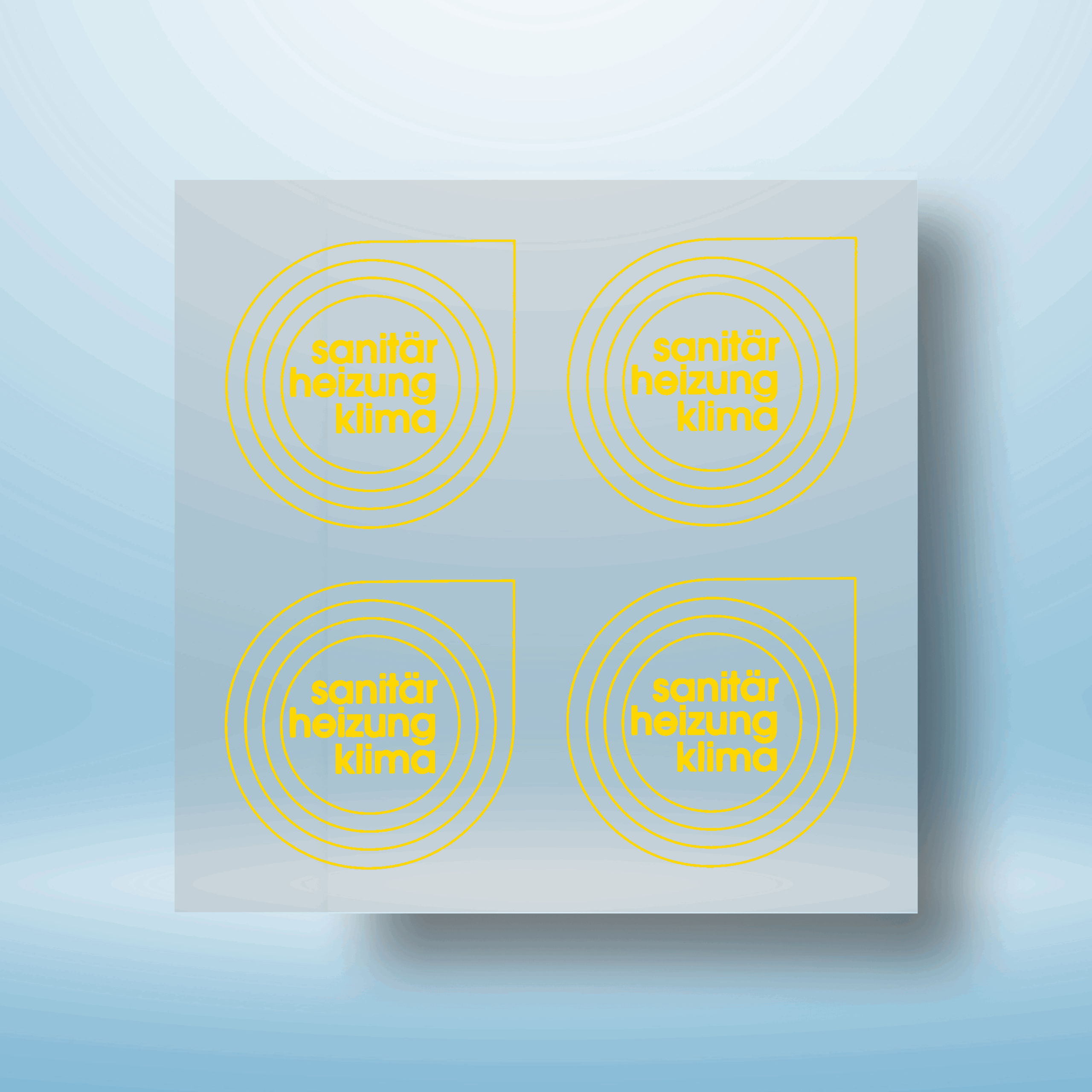 Eckringaufkleber "Classic Edition" gold